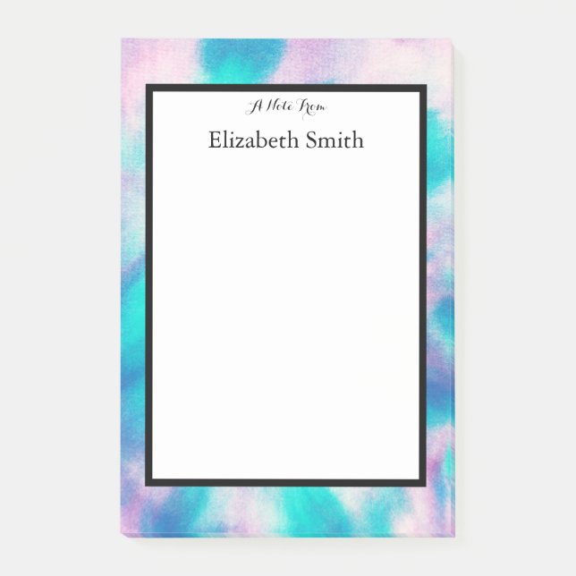 Personalized Elegant Watercolor Notes (Front)