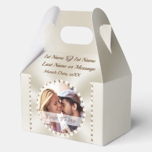 Personalized, Elegant Wedding Favor Boxes, PHOTO Boxes