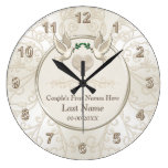 Personalized Elegant Wedding Gifts for Couples Large Clock Personalized Elegant Wedding Gifts for Couples Large Clock