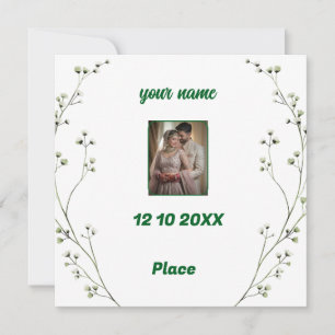 Personalized Elegant Wedding Invitation