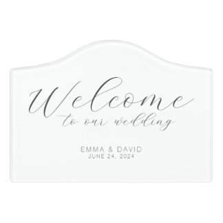 Personalized Elegant Wedding Sign