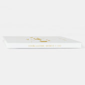 Personalized Elegant White and Gold Wedding Guest Book | Zazzle