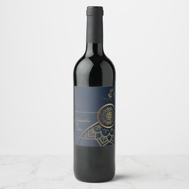 Personalized Elegant Wine Label (Front)