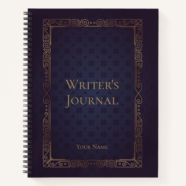 Personalized Elegant Writer’s Journal (Front)