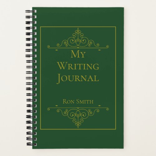 Personalized Elegant Writing Journal for Authors