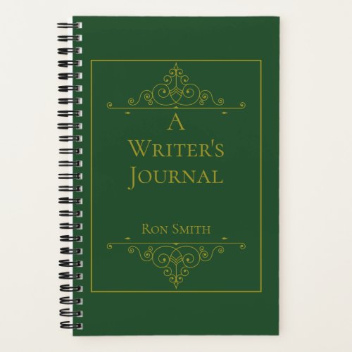 Personalized Elegant Writing Journal for Authors