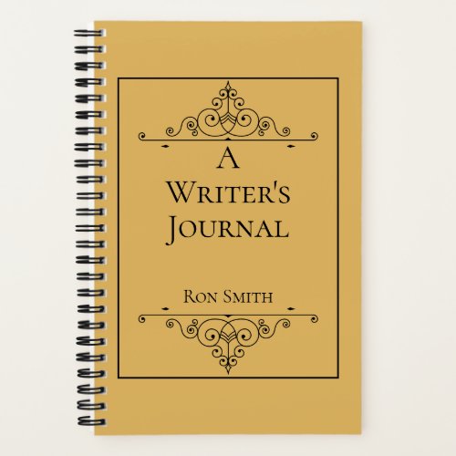 Personalized Elegant Writing Journal for Authors