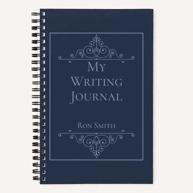 Personalized Elegant Writing Journal for Authors (Front)