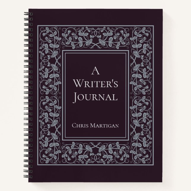 Personalized Elegant Writing Notebook for Authors (Front)