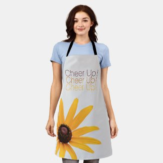 Personalized Elegant Yellow Flower Brown Cheer Up
