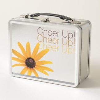 Personalized Elegant Yellow Flower Brown Cheer Up