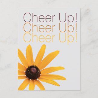 Personalized Elegant Yellow Flower Brown Cheer Up