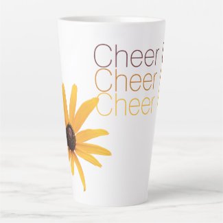 Personalized Elegant Yellow Flower Cheer Up Brown