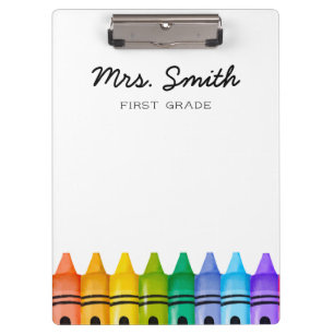 Personalized Elementary Primary Teacher Name Clipboard