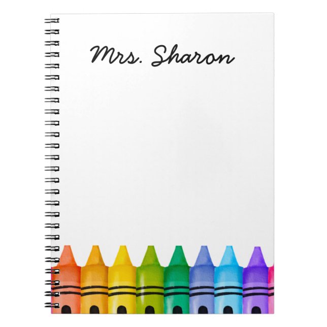 Personalized Elementary Primary Teacher Name Notebook (Front)