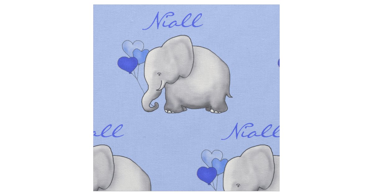 Oh Boy Blue Watercolor Elephant Baby Shower Foam Board