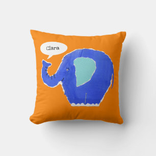Personalized Elephant Cushion Pillow