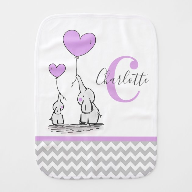personalized baby burp cloths