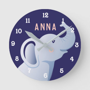 Personalized Elephant Wall Clock