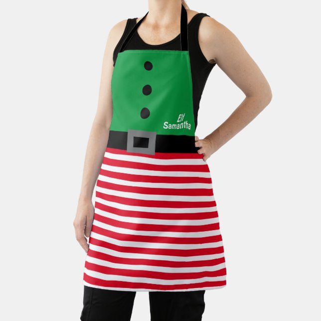 Personalized Elf Christmas Apron (Insitu)