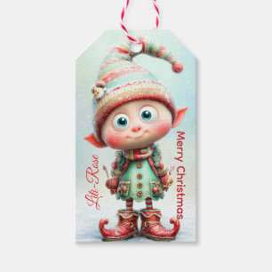 Personalized Elf Gift Tags North Pole Christmas