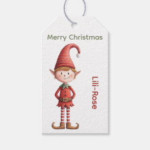 Personalized Elf Gift Tags   North Pole Christmas 