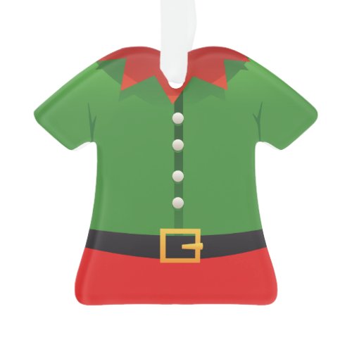 Personalized Elf Santa's Helper Christmas Ornament