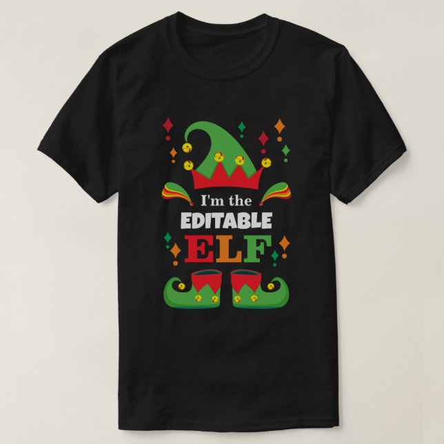 Personalized Elf Shirt: Custom Christmas Gift! T-Shirt (Design Front)