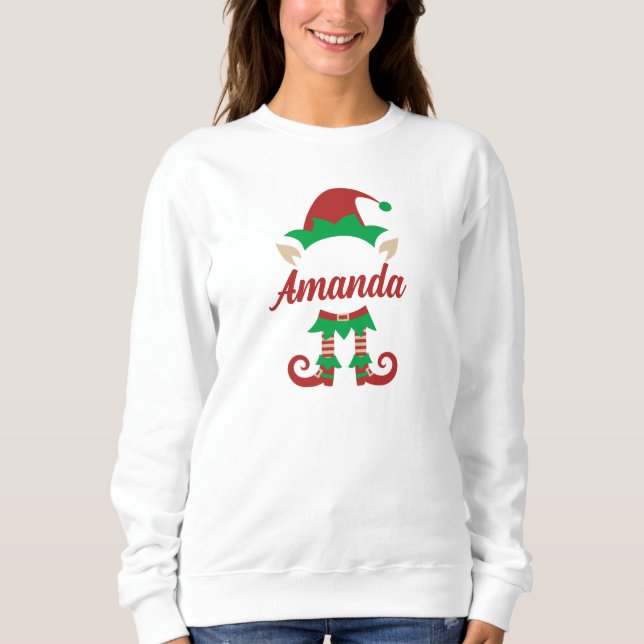 Personalized Elf Sweatshirt T-Shirt (Front)