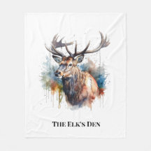 Personalized Elk Cabin Cozy Lodge Gift