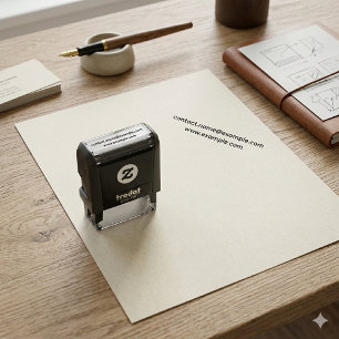 Personalized Email & Website Address Professional Self-inking Stamp