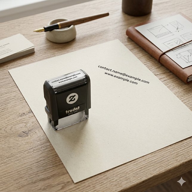 Personalized Email & Website Address Professional Self-inking Stamp (Personalized Email & Website Address Professional Self-inking Stamp)