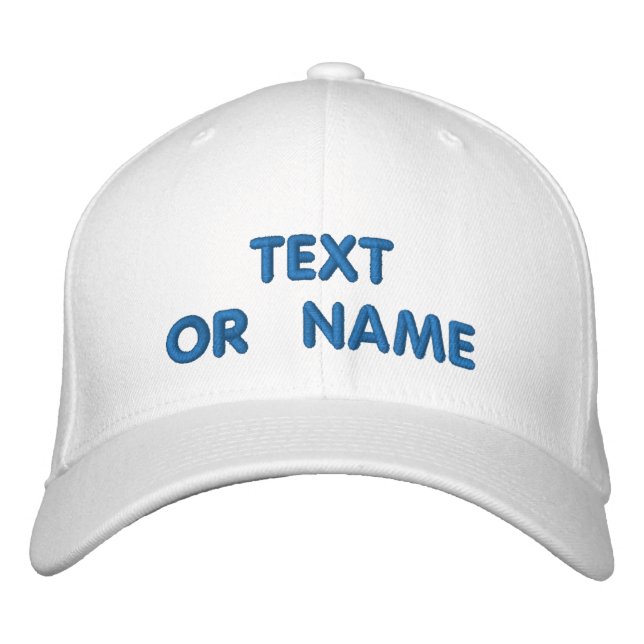 Personalized Embroidered Baseball Hats Template (Front)