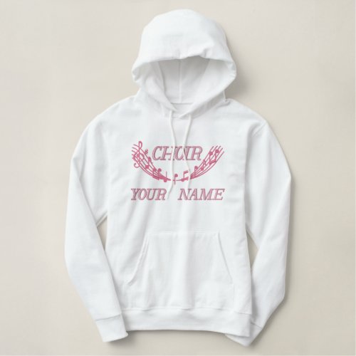 Personalized Embroidered Choir Music Hoodie