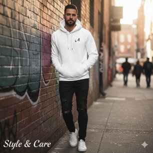 Personalized Embroidered Monogram Hoodie