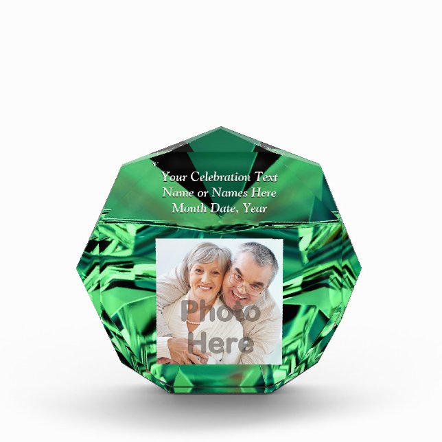Personalized Emerald Anniversary Gift Ideas (Front)