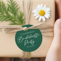 Personalized Emerald Green Bachelorette Party