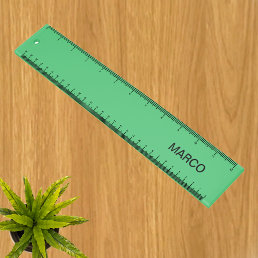 Personalized Emerald Green Ruler with Name