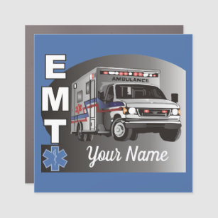 Personalized Emergency Medical Technician EMT Car Magnet