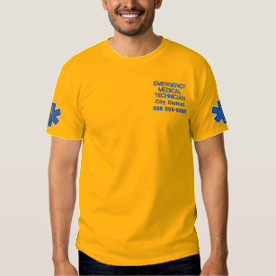 Medical Embroidered T-Shirts - T-Shirt Design & Printing | Zazzle