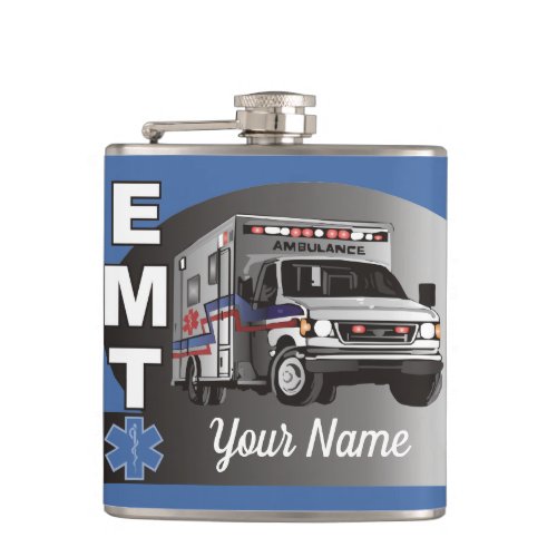 Personalized Emergency Medical Technician EMT Flask