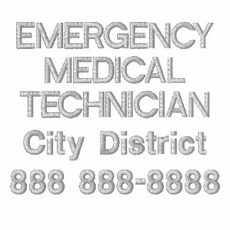 Personalized Emergency Medical Technician EMT Jacket