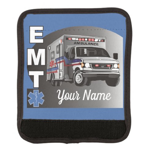 Personalized Emergency Medical Technician EMT Luggage Handle Wrap
