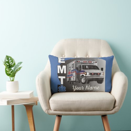 Personalized Emergency Medical Technician EMT Lumbar Pillow