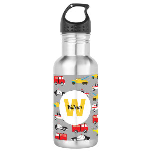 Personalized Emergency Vehicles Transportation Stainless Steel Water Bottle