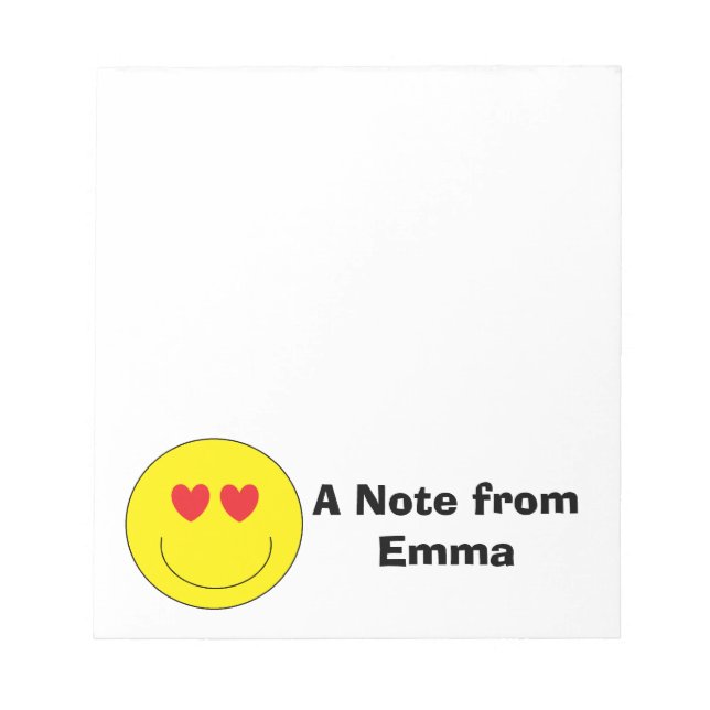 Personalized Emoji Notepad (Front)
