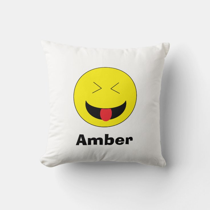 Personalized Emoji Pillow Zazzle