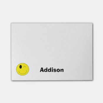 Personalized Emoji Post-it Notes by iHave2Say at Zazzle