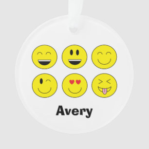 Personalized "Emojis" Christmas Ornament