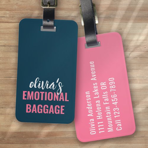 Personalized Emotional Baggage Funny Luggage Tag